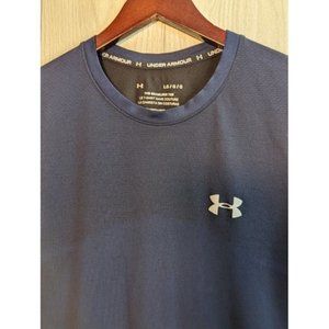 Under Armour "The Seamless" Navy Blue Crew Neck Short Sleeve Tshirt Shirt Men's
